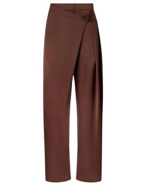 Pinko Straight Trousers - Brown