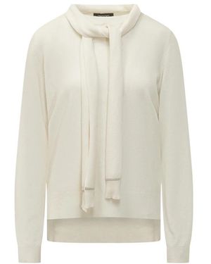 Fabiana Filippi Round-Neck Knitwear - Blanco
