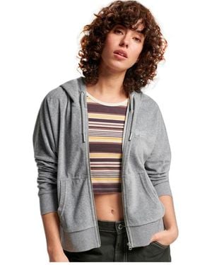 Superdry Zip-Throughs - Gris