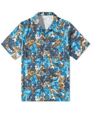 Universal Works Short Sleeve Shirts - Blue