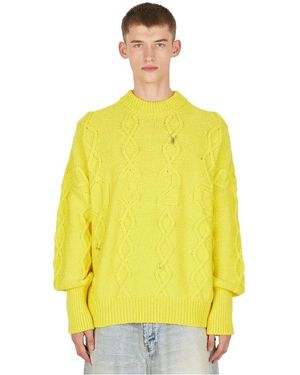 032c Round-Neck Knitwear - Giallo