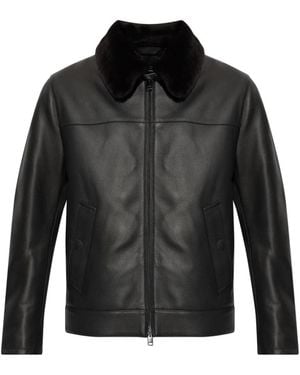 Brioni Leather Jackets - Nero