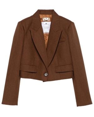Elisabetta Franchi Jassen ,Bruin ,Wol Gi 29167E2 Blazer