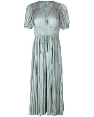 Ulla Johnson Kleedjes ,Blauw ,Polyester Audra Midi Jurk - Groen