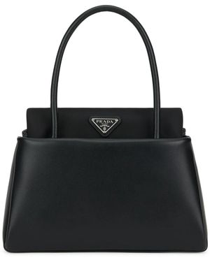 Prada Passage Kleine Leren Tas - Zwart