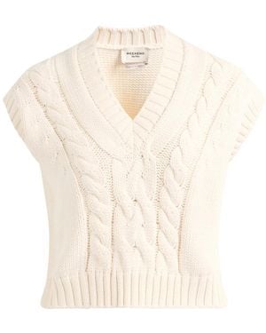 Weekend by Maxmara V-Neck Knitwear - White