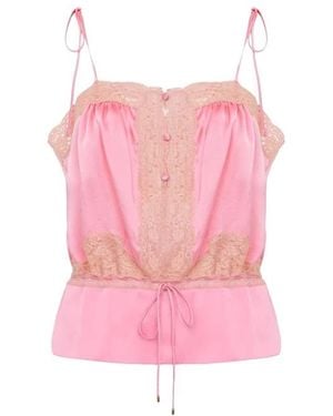 Chloé Camisole Met Trekkoord - Roze