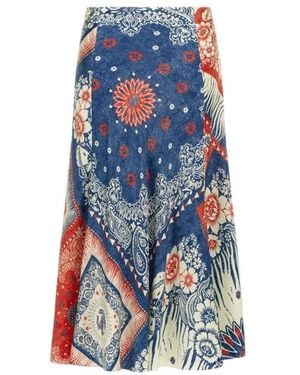 Roberto Cavalli Midi Skirts - Blue