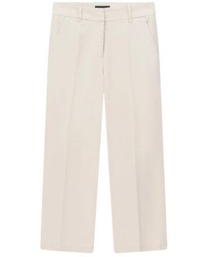 Cambio Straight Trousers - Natural