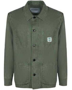 Closed Cotton Jacket - Grün