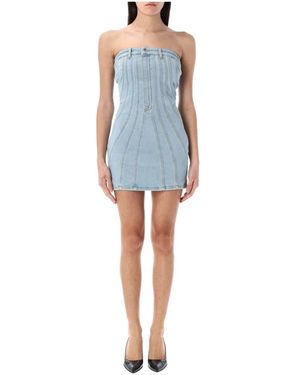 Mugler Short Dresses - Blu