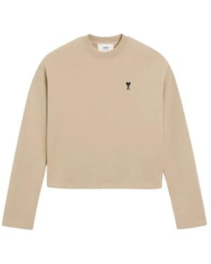 Ami Paris Sweatshirts - Neutro