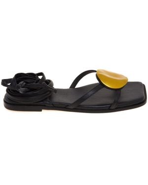 Vic Matié Flat Sandals - Black