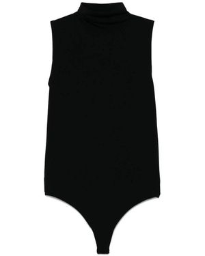 Wolford Schwarzer Turtleneck Bodysuit Topwear