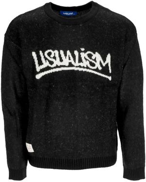USUAL Round-Neck Knitwear - Black
