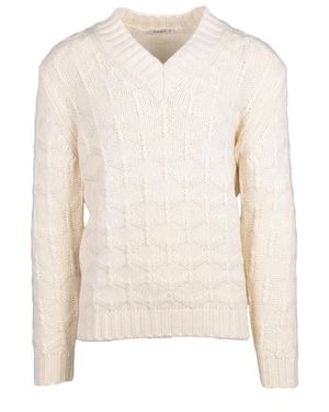 Kangra V-Neck Knitwear - Neutro