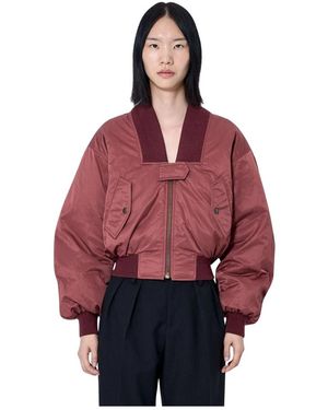 Chloé Jassen ,Rood ,Nylon Bomberjack