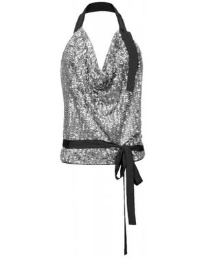 Pinko Sleeveless Tops - Grey