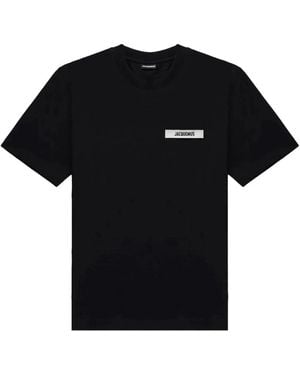 Jacquemus Gros Grain T-Shirt - Zwart