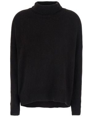 Lisa Yang Truien & Vesten ,Bruin ,Kasjmier Heidi Sweater - Zwart