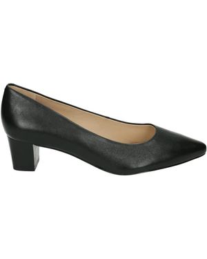 Peter Kaiser Schoenen ,Zwart ,Leer Zwarte Leren Pumps - Bruin