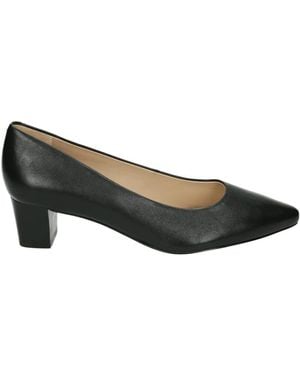 Peter Kaiser Schoenen ,Zwart ,Leer Zwarte Leren Pumps - Bruin