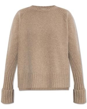 Tory Burch Round-Neck Knitwear - Natural