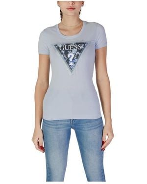 Guess Kurzarm t-shirt frühjahr/sommer kollektion - Blau