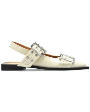 Ganni Ballerina Shoes - White
