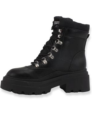 Guess Lace-Up Boots - Black