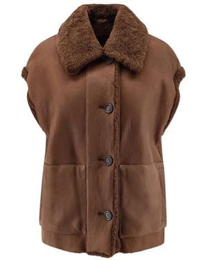 Brunello Cucinelli Vests - Marron