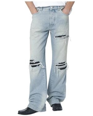 Amiri Mx1 Straight Flare Jeans - Blau