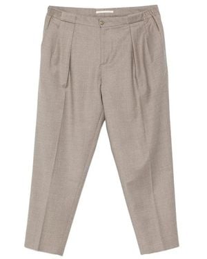 BRIGLIA Cropped Trousers - Grey
