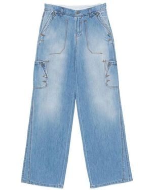 Ermanno Scervino Wide Jeans - Blue