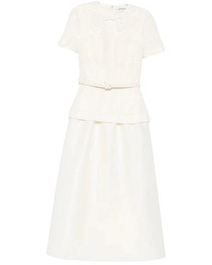 Self-Portrait Midi Dresses - White