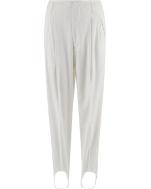 DARKPARK Broeken ,Wit ,Nylon Stretch Nylon Blend Pants With Pleats - Grijs
