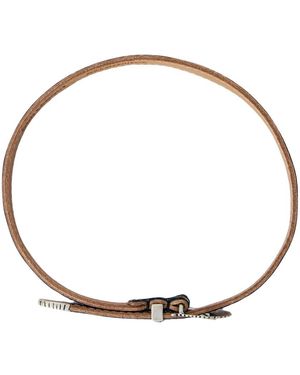 Our Legacy Accessoires ,Zwart ,Leer Cowboy Wrap Around - Metallic