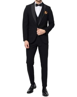 Bharnaba Single Breasted Suits - Negro