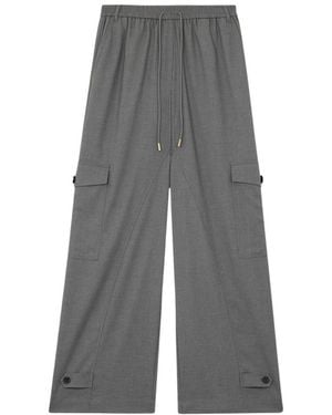 Twinset Cargo Wijde Broek - Grijs