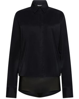 Wolford Tops ,Zwart ,Katoen Body Blouse