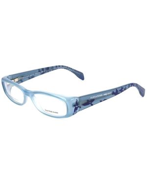 McQueen Blaue Acetat Damenbrillenrahmen