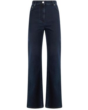 Alberta Ferretti Jeans ,Blauw ,Katoen Rechte Jeans
