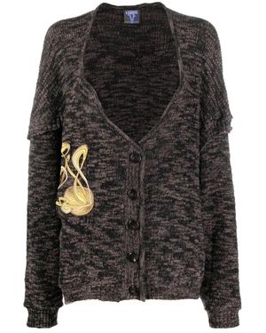 VITELLI Truien & Vesten ,Bruin ,Cardigan - Zwart