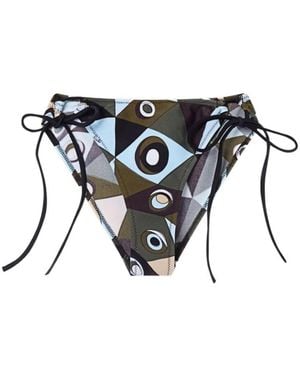 PUCCI Occhi Print Verstelbaar Bikini Broekje - Zwart