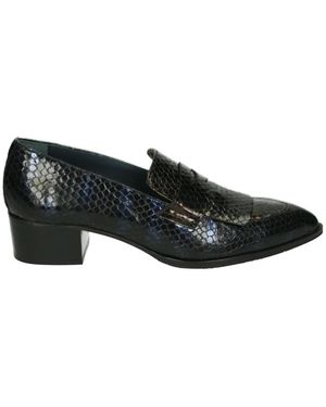 Pertini Schoenen ,Zwart ,Leer Bronze Slip-Ons Passion Lac Upper