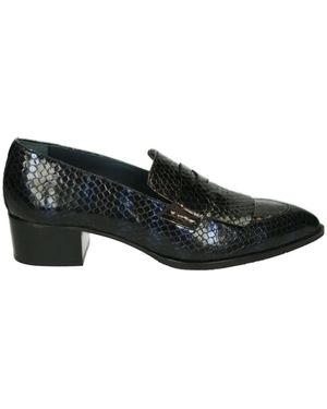 Pertini Schoenen ,Zwart ,Leer Bronze Slip-Ons Passion Lac Upper