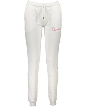 Roberto Cavalli Pantalones Deportivos Blancos Para Mujer Con Bordado, Mujer, Talla