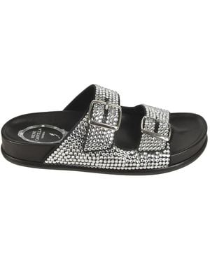 Rene Caovilla Sliders - Black