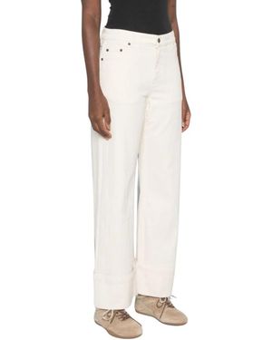Yerse Wide Jeans - Blanc