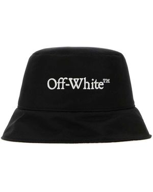 Off-White c/o Virgil Abloh Schwarzer Eimerhut Und Haarbänder